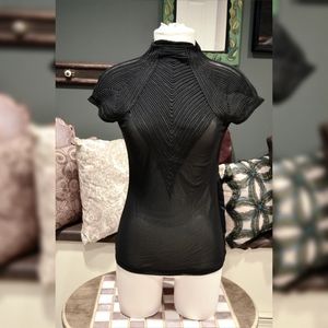 Gracia Sheer Black Top